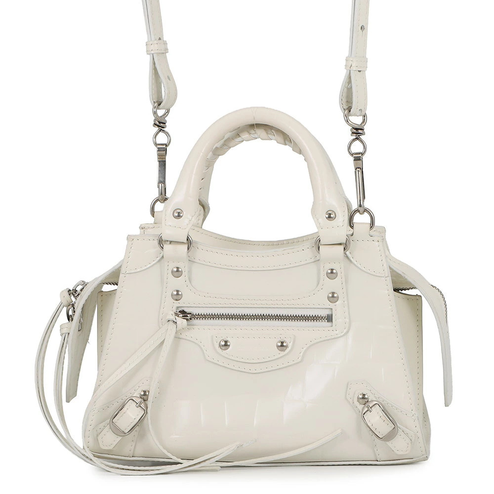 Balenciaga Neo City Handbag Shoulder Bag White